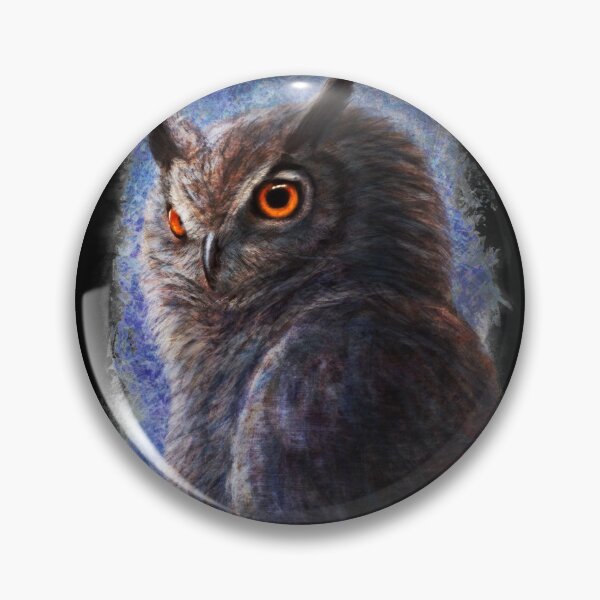 Item preview, Horned Owl Painting - Night Owl designed and sold by Justin Fowler Art.