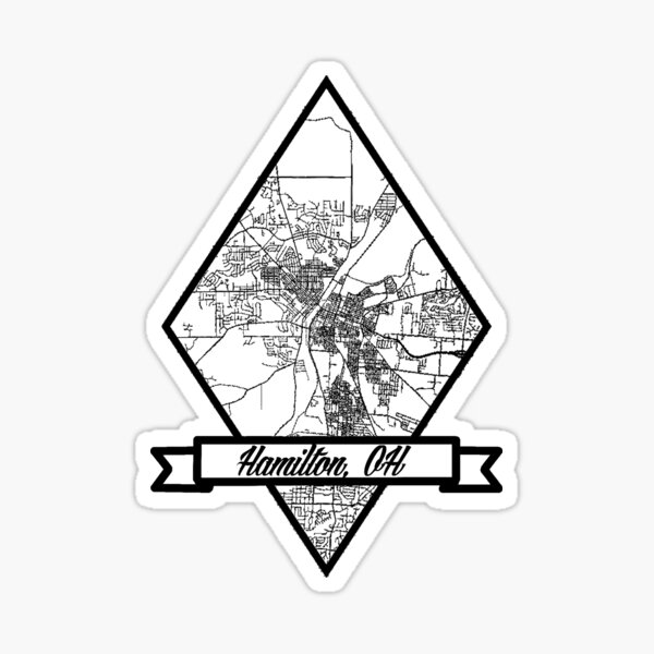 Item preview, Hamilton Ohio Map designed and sold by LagoArts.