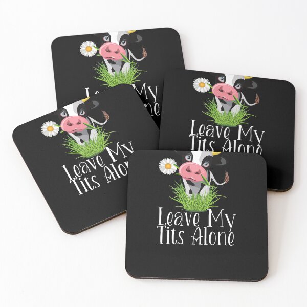 Item preview, Leave my tits alone designed and sold by VeganAnimal.