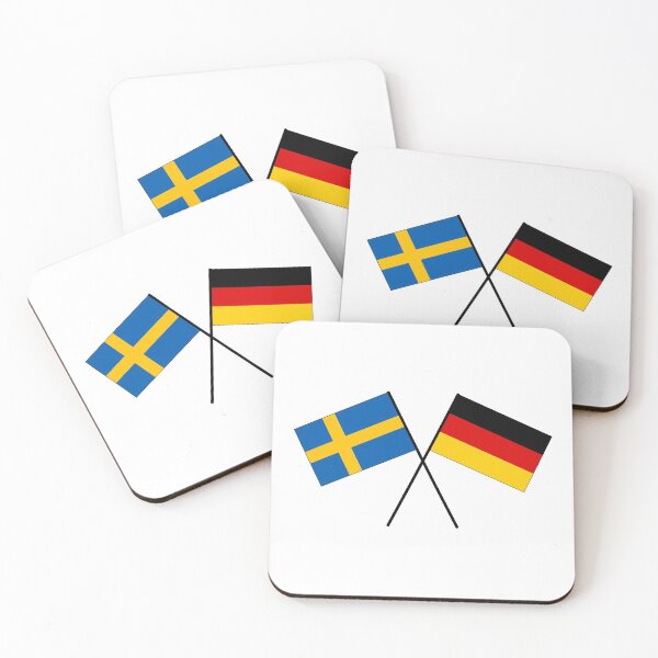 Item preview, German-Swedish friendship flag flag designed and sold by GeogDesigns.