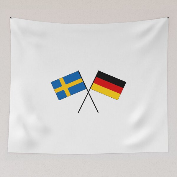 Item preview, German-Swedish friendship flag flag designed and sold by GeogDesigns.
