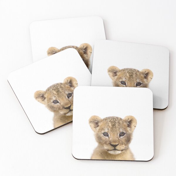 Item preview, Baby Lion Art Print by Zouzounio Art designed and sold by zouzounioart.