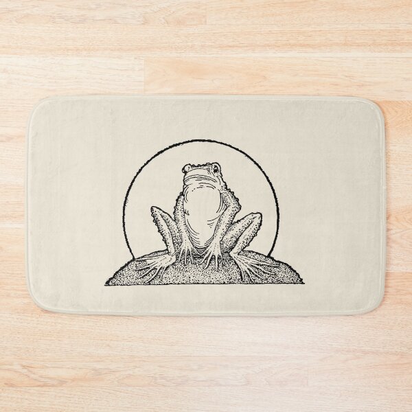 Item preview, Vintage Cottagecore: Sad Frog Sitting Under Full Moon, Emo Goblincore Style with Meadowcore Woodland Look designed and sold by MinistryOfFrogs.
