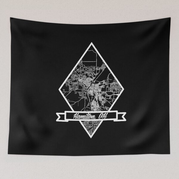 Item preview, Hamilton Ohio Map designed and sold by LagoArts.