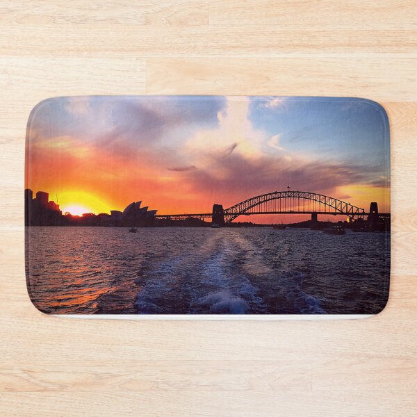 Item preview, Sunset and sunrise in Sydney with harbour bridge | Australia designed and sold by TatianaLG.