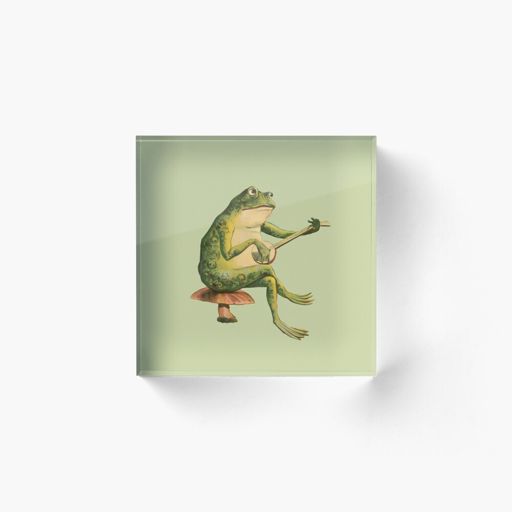 Melancholic Vintage Frog: Banjo Player on Mushroom Toadstool, Cottagecore  and Goblincore Aesthetics with Edgy Grunge Shower Curtain for Sale by  MinistryOfFrogs