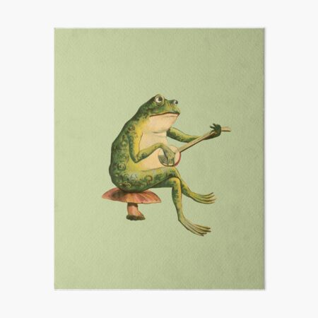 Frog Sitting Art Board Prints for Sale