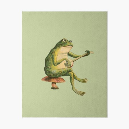 Frog With Crown, Cute Sitting Realistic Frog with Crow, Prince Frog Art  Board Print for Sale by Duundeed