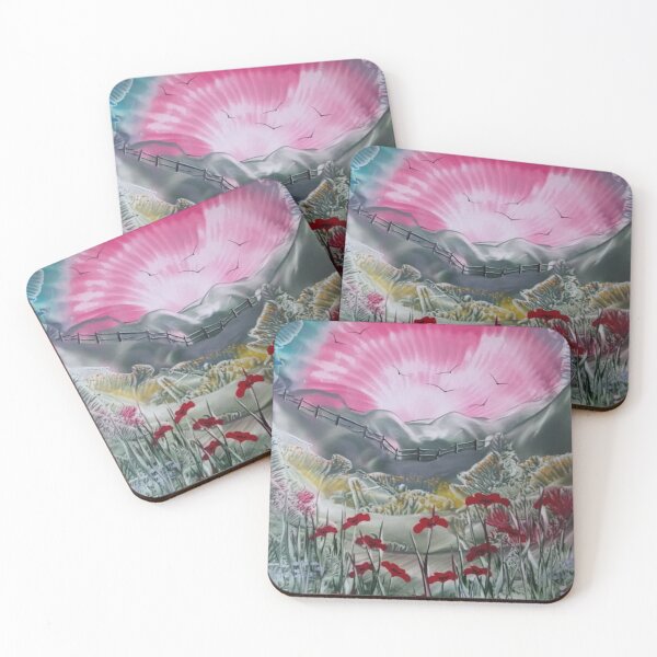Item preview, Poppy Sunrise Encaustic Art designed and sold by Wendy Usher.