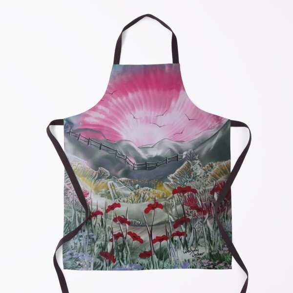 Item preview, Poppy Sunrise Encaustic Art designed and sold by Wendy Usher.