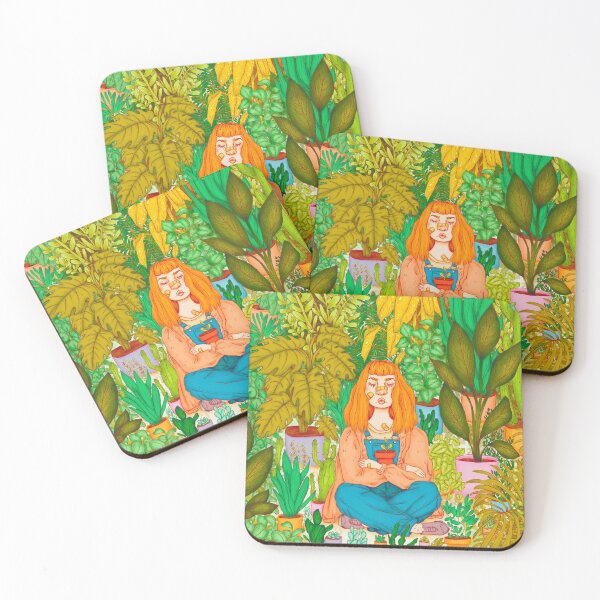 Item preview, Late Bloomer -  Girl with Plants Digital Artwork  designed and sold by volttrash.