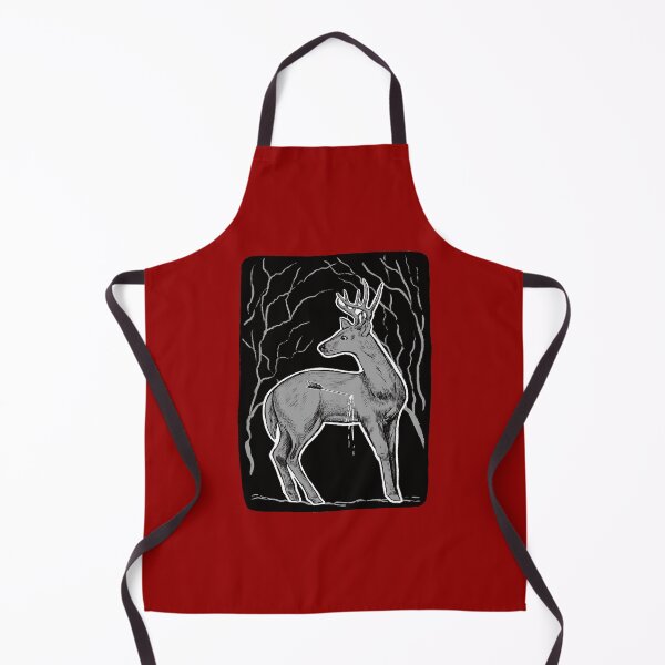 Item preview, Young deer with an arrow in his chest on a background of trees. Hunting concept. designed and sold by SayukOlga.