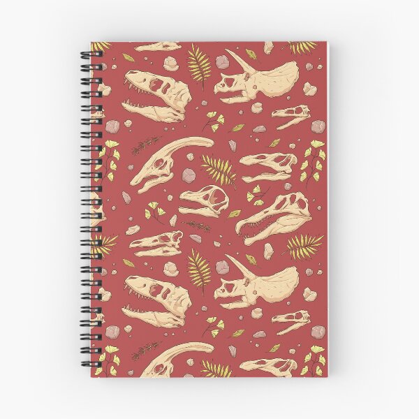 Item preview, Dinosaur Skulls - Red designed and sold by alliemackie.