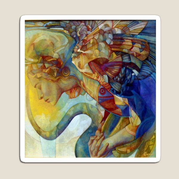 rainbow harpy Magnet
