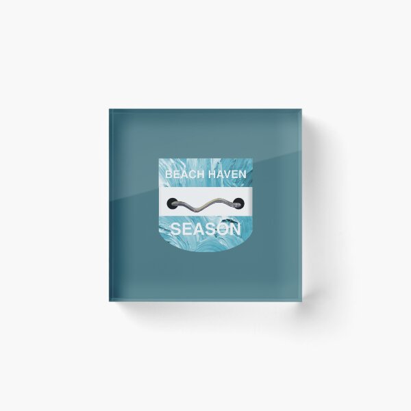Item preview, Beach Haven Beach Badge designed and sold by coleenross.