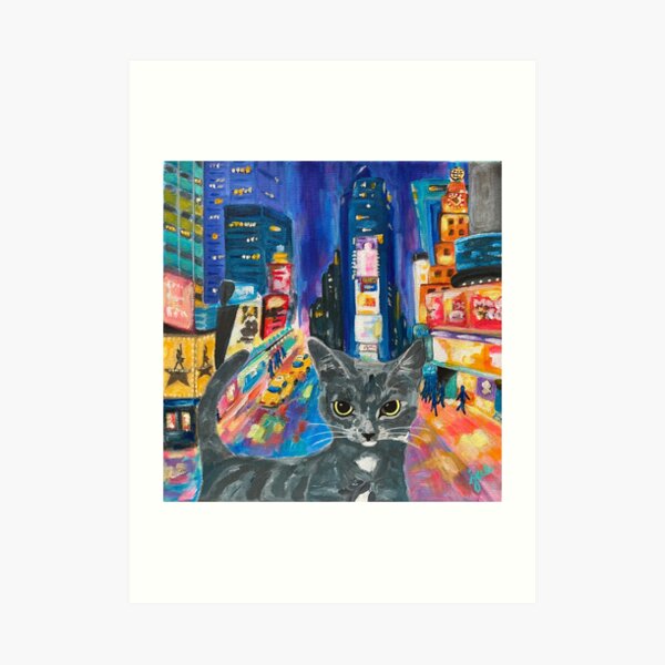 City Kitty-NEW YORK CITY Art Print