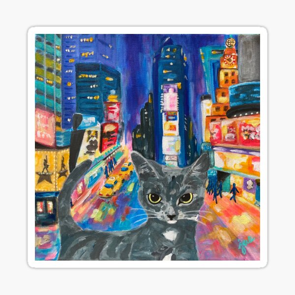 City Kitty-NEW YORK CITY Sticker