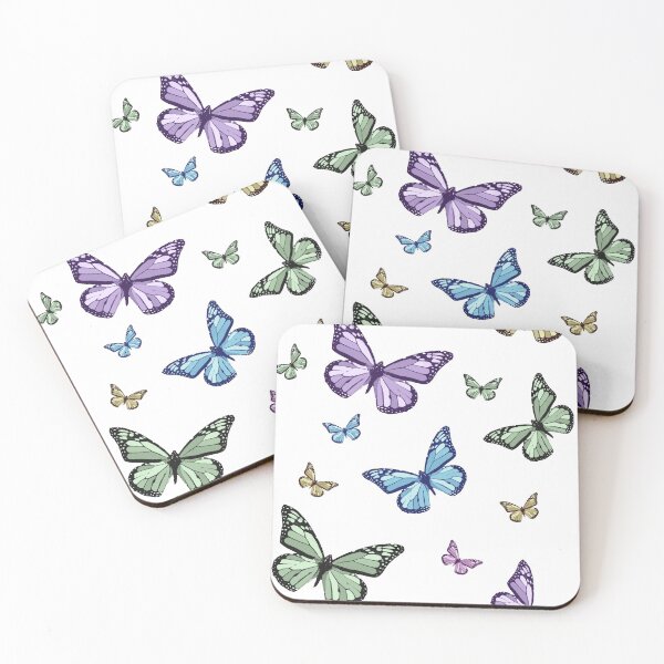 Item preview, pastel butterflies designed and sold by itzsil.