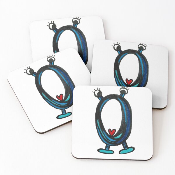 Item preview, O is for Oh My: Letter O Alien Robot designed and sold by StudioZeta.