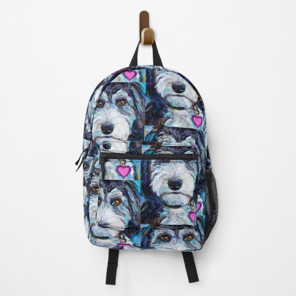 Item preview, Tuxedo Aussiedoodle Dog by Robert Phelps designed and sold by RobertPhelpsArt.