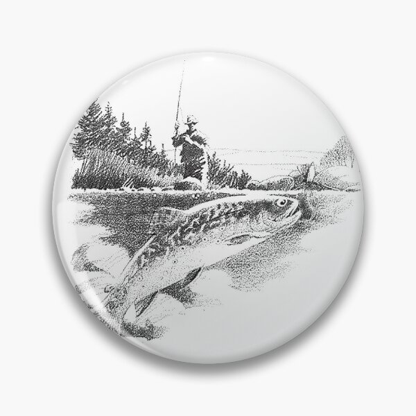 Item preview, Trout fishing scene  designed and sold by Pixelmatrix.