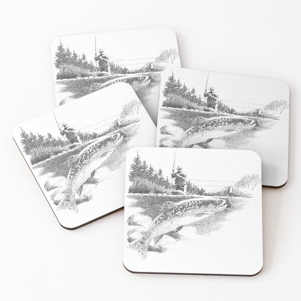 Item preview, Trout fishing scene  designed and sold by Pixelmatrix.