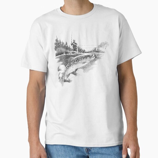 Item preview, Trout fishing scene  designed and sold by Pixelmatrix.
