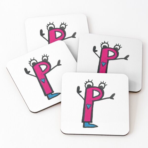 Item preview, P is for Playful: Letter P Alien Robot designed and sold by StudioZeta.