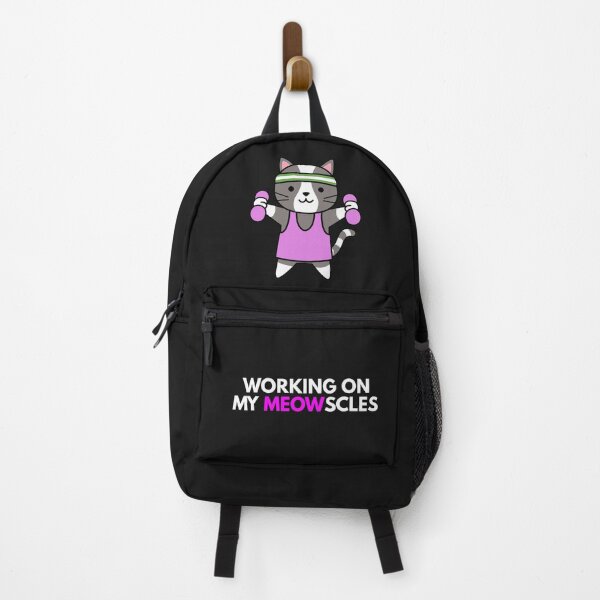 Item preview, Cute cat fitness exercise cartoon / working on my meowscles designed and sold by portrait4you.