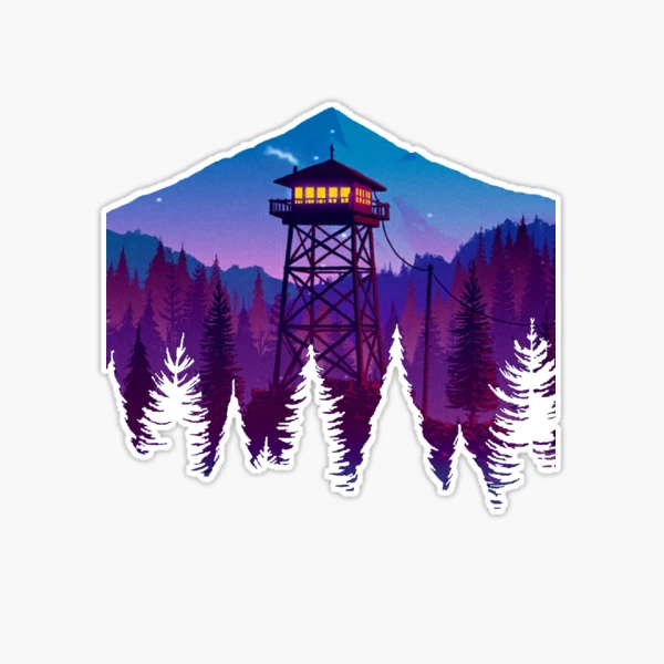 The Firewatch Tower - Night, an art print by Drawing WithMouse - INPRNT