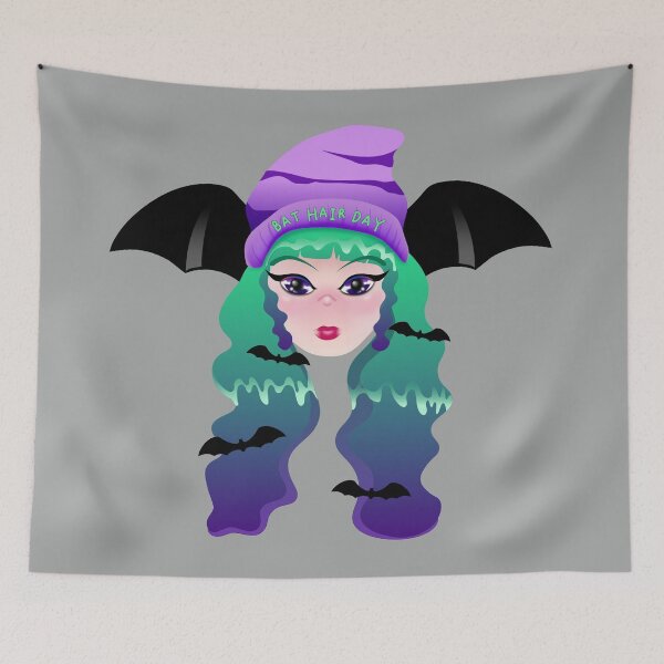 Item preview, Bat Hair Day designed and sold by gabyshiny.