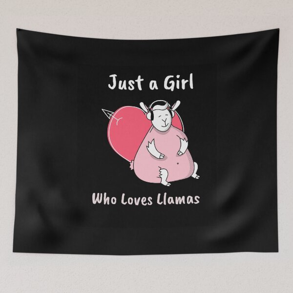 Item preview, Just a Girl Who Loves Llamas designed and sold by boopsblunt.