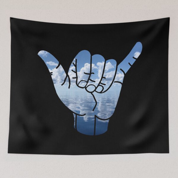 Item preview, Shaka Peace Sign with Peaceful calm ocean designed and sold by Gerhanj.