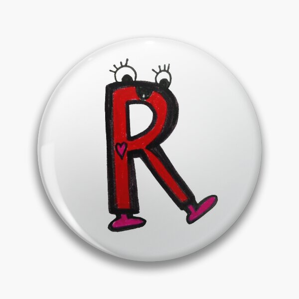 Item preview, R is for Rainbow: Letter R Alien Robot designed and sold by StudioZeta.