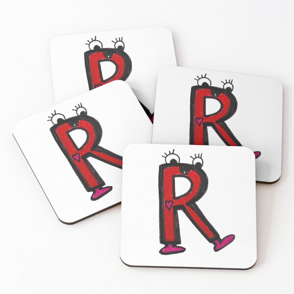 Item preview, R is for Rainbow: Letter R Alien Robot designed and sold by StudioZeta.
