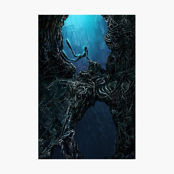 free diver giger Photographic Print