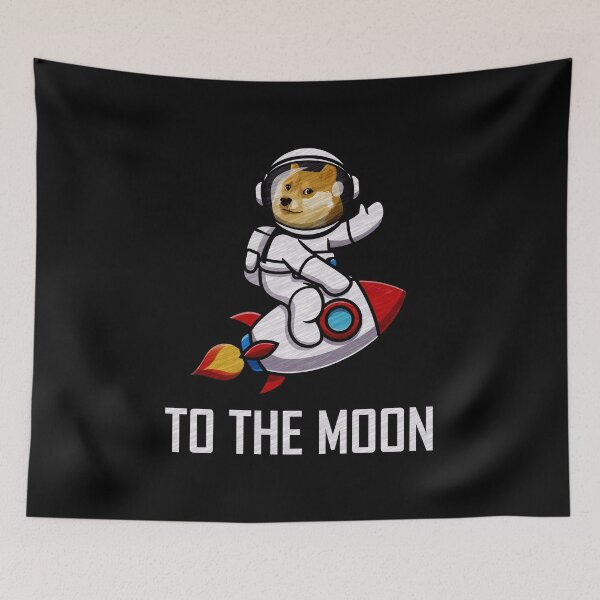 Item preview, Dogecoin To The Moon Rocket designed and sold by lamweixing.