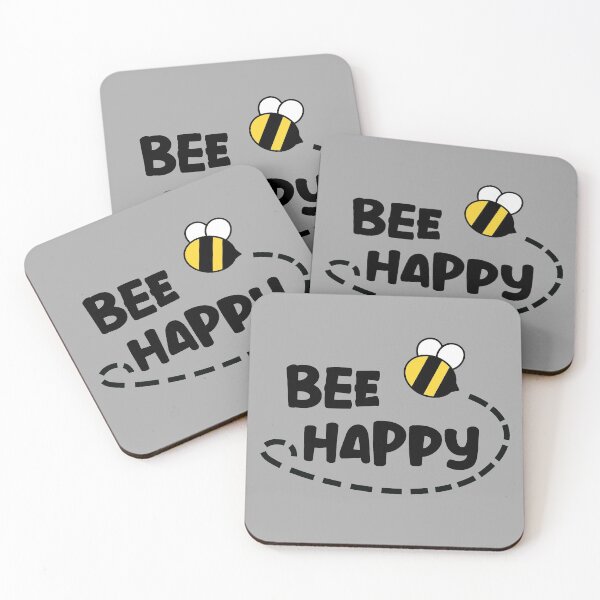 Item preview, Bee Happy quote designed and sold by AddisonArtworks.