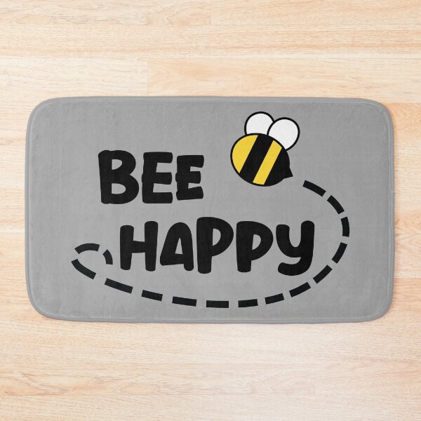 Item preview, Bee Happy quote designed and sold by AddisonArtworks.