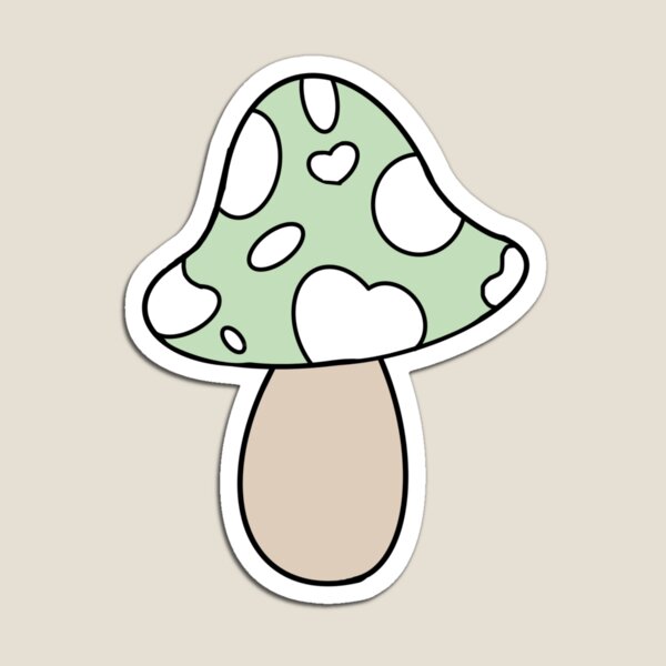 cottagecore sage mushroom Magnet