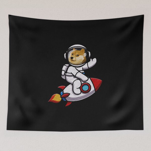 Item preview, Dogecoin To The Moon Rocket designed and sold by lamweixing.