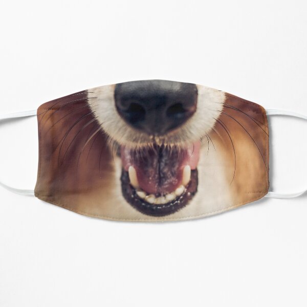 Dog Nose Sheltie Smile Flat Mask