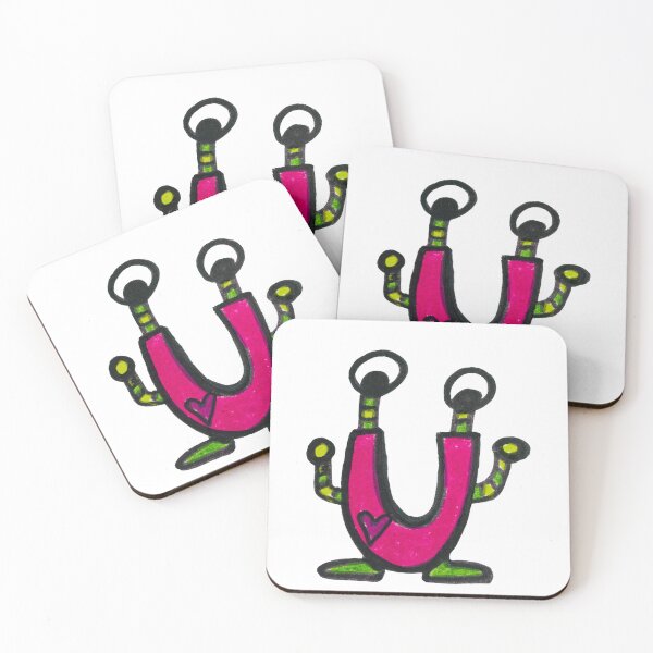 Item preview, U is for Upside Down: Letter U Alien Robot designed and sold by StudioZeta.