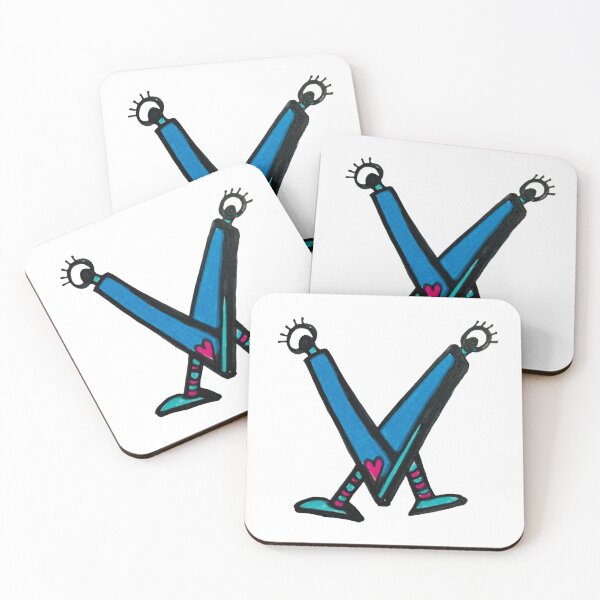 Item preview, V is for Violets are Blue : Letter V Alien Robot designed and sold by StudioZeta.