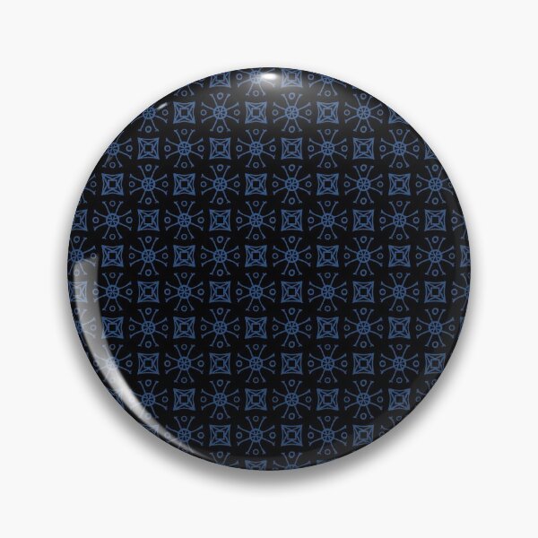 Item preview,  Geometric Pattern Doodly Black Blue designed and sold by Antava.