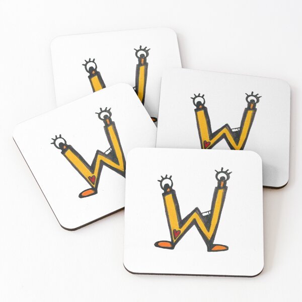 Item preview, W is for Wow : Letter W Alien Robot designed and sold by StudioZeta.