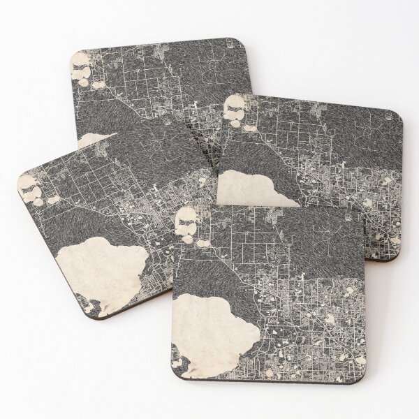 Item preview, APOPKA map Florida Ink lines designed and sold by InkMaps.