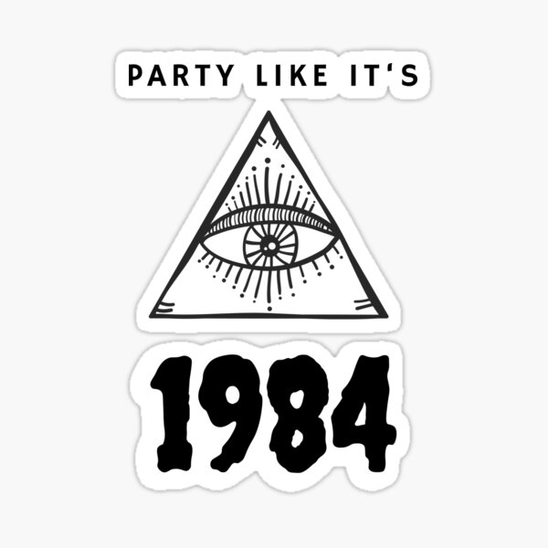 Item preview, Party like it’s 1984 facemask designed and sold by pnk999.