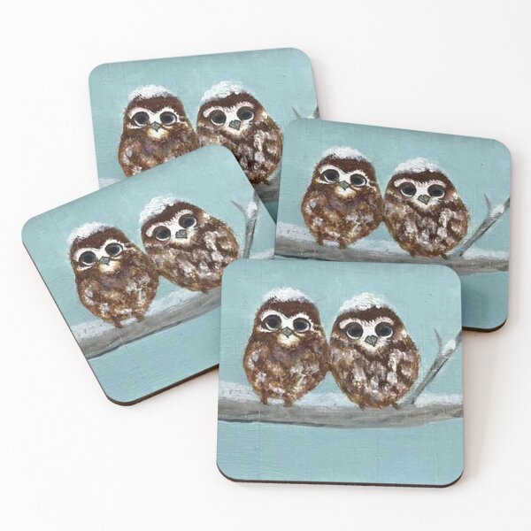 Item preview, Snowy Owlettes designed and sold by MoArtsy.