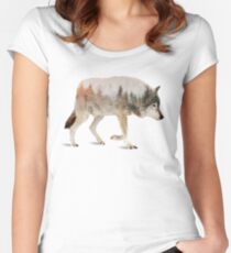 Wolf Women's Fitted Scoop T-Shirt